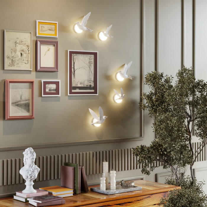 Бра Odeon Light Colombella Hightech 4310/3WL фото в интерьере